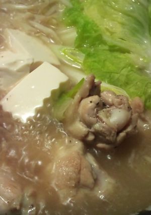 鶏☆手羽元の鍋♪〜あっさり塩味〜-レシピのメイン写真