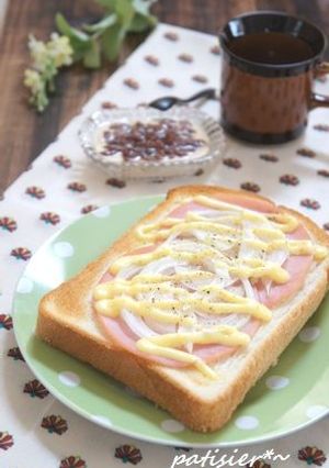 ハム玉ねぎトースト-レシピのメイン写真