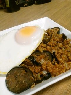 なすと挽き肉のトマト味炒め-レシピのメイン写真