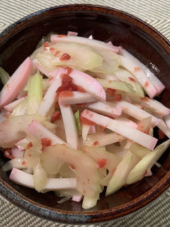かまぼことセロリの梅干和え-レシピのメイン写真