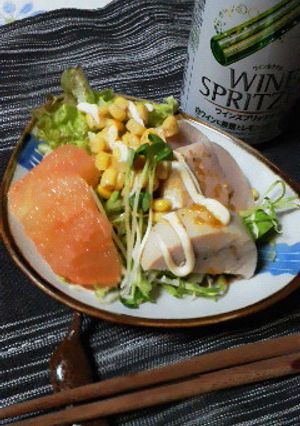 鶏ハムサラダ-レシピのメイン写真