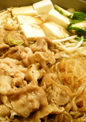 豚バラdeすき焼き 鍋☆-レシピのメイン写真