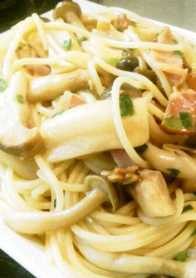 定番♪きのことベーコンの和風パスタ-レシピのメイン写真