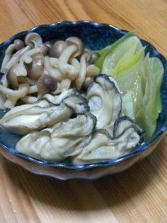 牡蠣と長ねぎとしめじのサッと煮-レシピのメイン写真