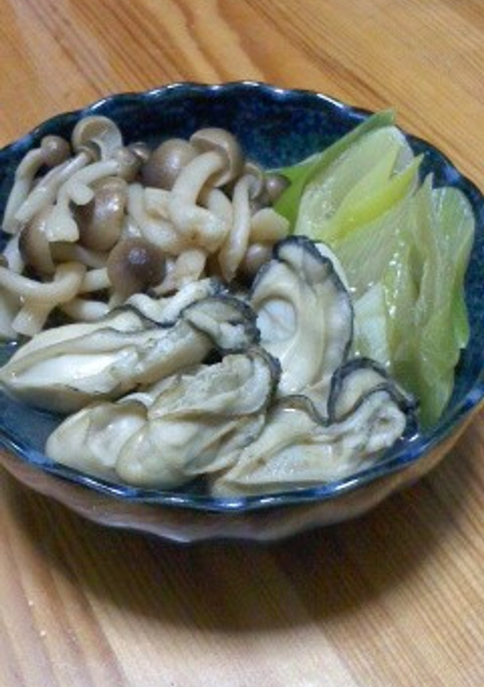 牡蠣と長ねぎとしめじのサッと煮-レシピのメイン写真
