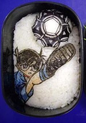 お弁当に半立体マイサッカーボール！-レシピのメイン写真