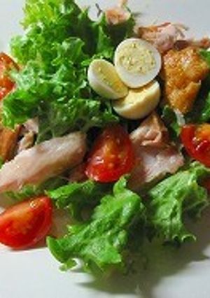 スモークチキンのサラダ～黒酢玉ねぎ風味-レシピのメイン写真