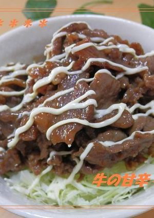 牛肉の甘辛＊男子丼-レシピのメイン写真