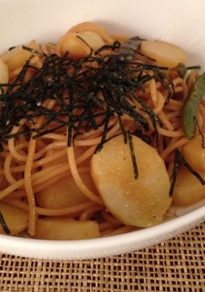 じゃがいもとインゲンのバター醤油パスタ-レシピのメイン写真