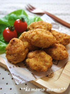 簡単♥ふわふわ♥豆腐と挽き肉の揚げ団子-レシピのメイン写真