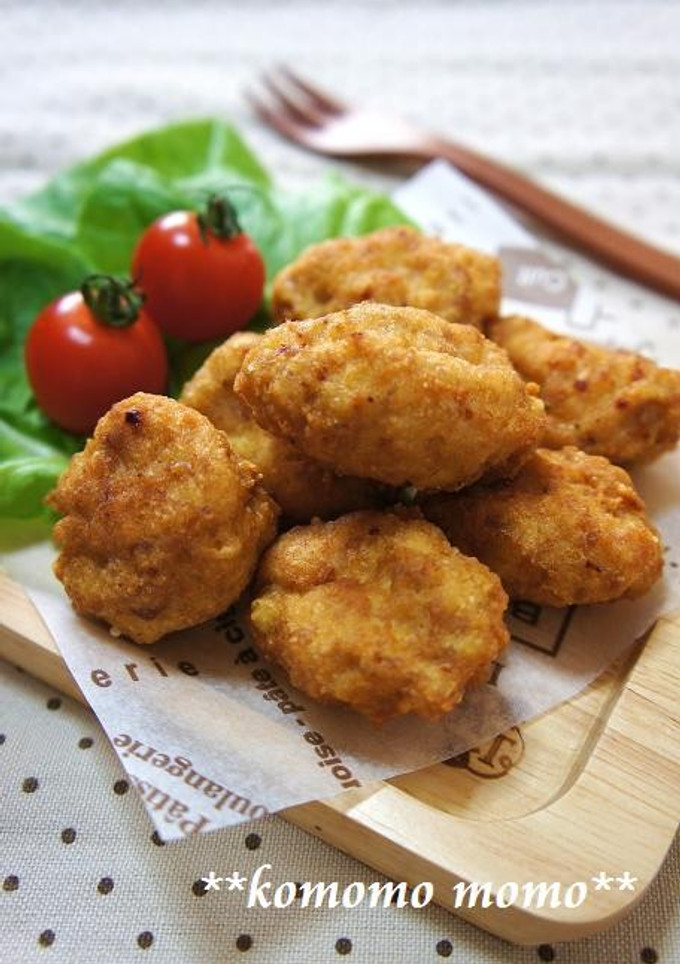 簡単♥ふわふわ♥豆腐と挽き肉の揚げ団子-レシピのメイン写真