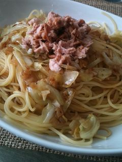 簡単!春キャベツとシーチキンの和風パスタ-レシピのメイン写真