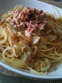 簡単!春キャベツとシーチキンの和風パスタ-レシピのメイン写真