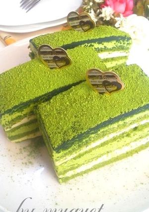 オペラ風♡抹茶のケーキ♡-レシピのメイン写真
