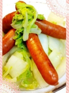 白菜とウインナーのコンソメ炒め-レシピのメイン写真