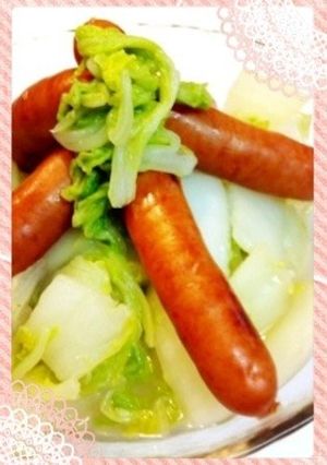 白菜とウインナーのコンソメ炒め-レシピのメイン写真
