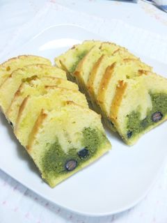 黒豆と抹茶のしっとりパウンドケーキ-レシピのメイン写真