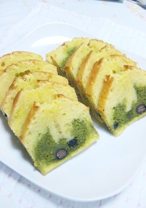黒豆と抹茶のしっとりパウンドケーキ-レシピのメイン写真