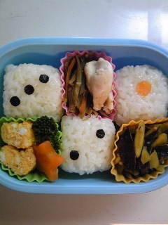 キャラ弁☆おにぎり48・サイコロ-レシピのメイン写真