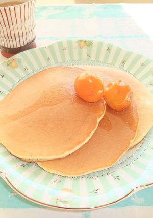 モチモチパンケーキ～おから入り。-レシピのメイン写真