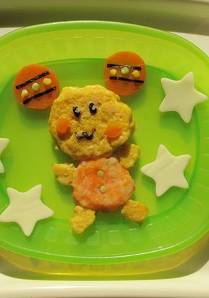 うーたん　プレート（１歳のお誕生日に♪）-レシピのメイン写真