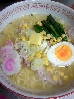 塩ラ−メン (インスタント)-レシピのメイン写真