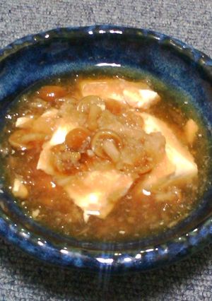 豆腐のおろしなめこあんかけ-レシピのメイン写真