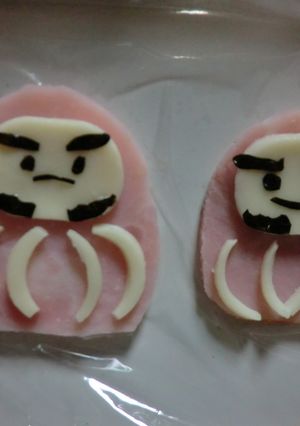 簡単ダルマ　キャラ弁の飾りに-レシピのメイン写真