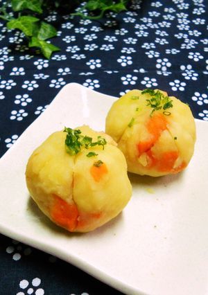 お弁当に茶きん絞り④麺つゆじゃがいも-レシピのメイン写真