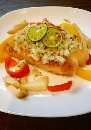 チキンカツレツ　フレッシュオニオンソース-レシピのメイン写真