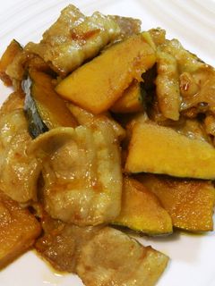豚バラとかぼちゃのピリ辛炒め-レシピのメイン写真