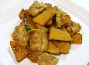 豚バラとかぼちゃのピリ辛炒め-レシピのメイン写真