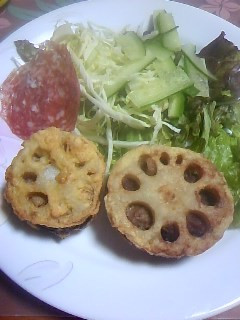 レンコンの肉はさみ揚げ-レシピのメイン写真