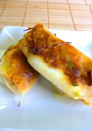 アボカドとはんぺんの焼き春巻き-レシピのメイン写真