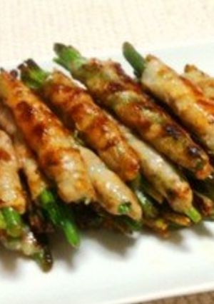 豚バラの野菜巻き(変わりつけダレで☆)-レシピのメイン写真