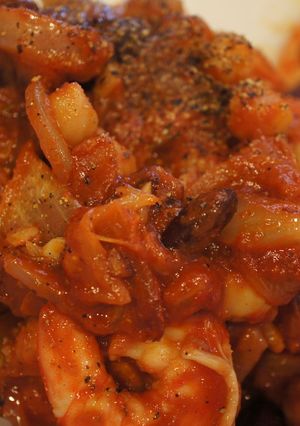 おつまみに♪海老と豆のメキシカン風煮込み-レシピのメイン写真