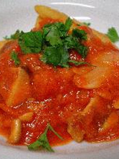 焼きポレンタのきのこトマトソース添え◆Grilled Polenta with Mushroom Tomato Sauce-レシピのメイン写真