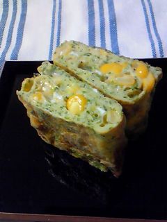 コーンと青のりの卵焼き*-レシピのメイン写真