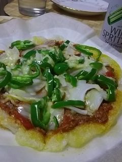 お餅でピッツァ♪♪-レシピのメイン写真