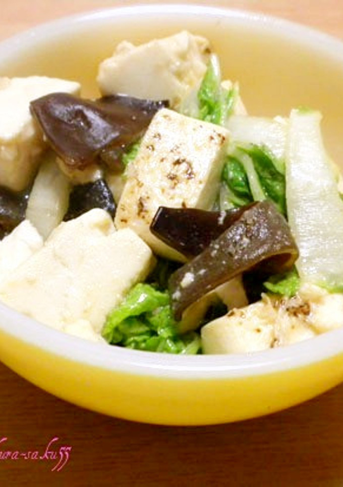 豆腐ときくらげのオイスターソース炒め♪-レシピのメイン写真