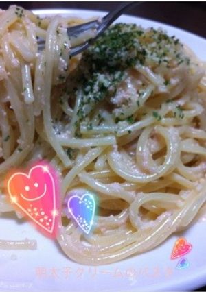 明太クリームのパスタ-レシピのメイン写真
