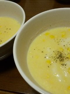 コーンスープ餅-レシピのメイン写真