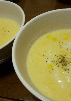 コーンスープ餅-レシピのメイン写真