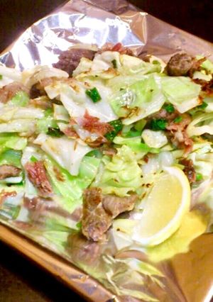 居酒屋&鉄板焼き屋の牛すじ塩キャベツ-レシピのメイン写真
