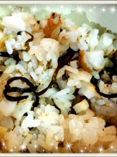ちくわと塩昆布の混ぜ混ぜご飯☆-レシピのメイン写真