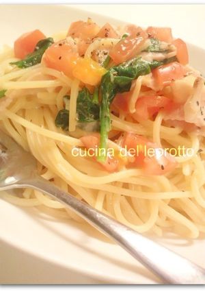 ほうれん草のミルクパスタ-レシピのメイン写真