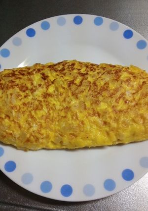 隠し味は焼き方？タマネギのオムレツ-レシピのメイン写真