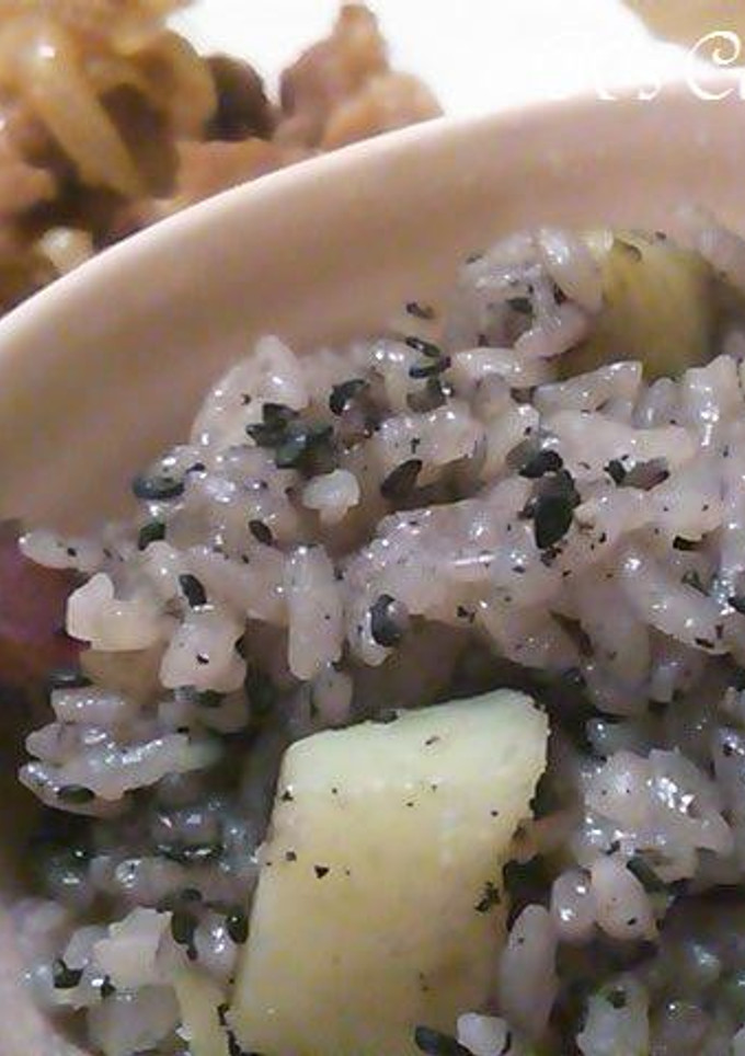 黒ゴマさつまいもご飯-レシピのメイン写真
