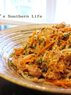 ニンジンともやしとツナ缶の白和え-レシピのメイン写真