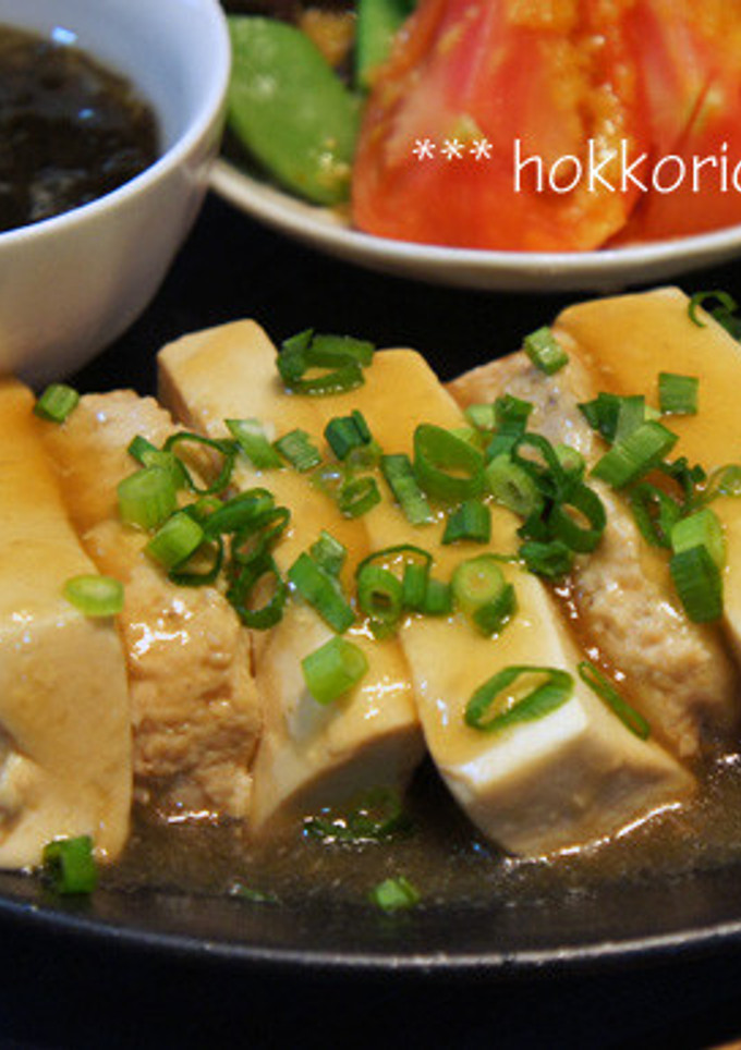 ダイエット料理豆腐とつくねの和風あんかけ-レシピのメイン写真